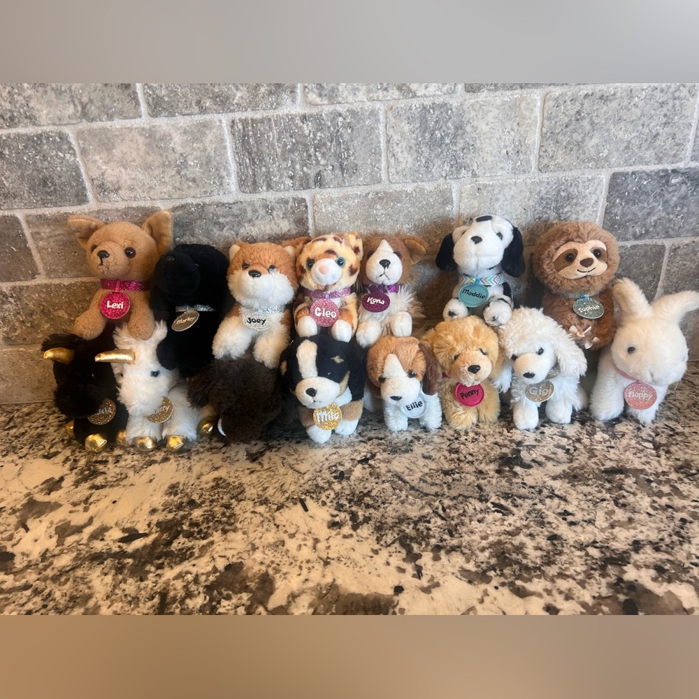 Justice Assorted Plush Animal Lot (15)